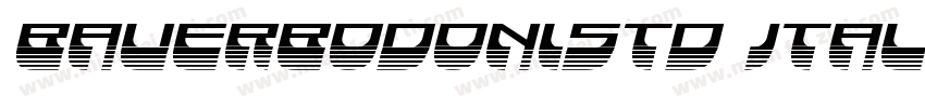 BauerBodonistd Itali字体转换